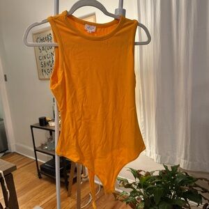Le Lis - Orange Tank Bodysuit
